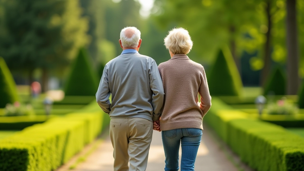 Seniori pastaigā pa Rundāles pils dārziem, skaistas baroka alējas ar zaļiem kokiem